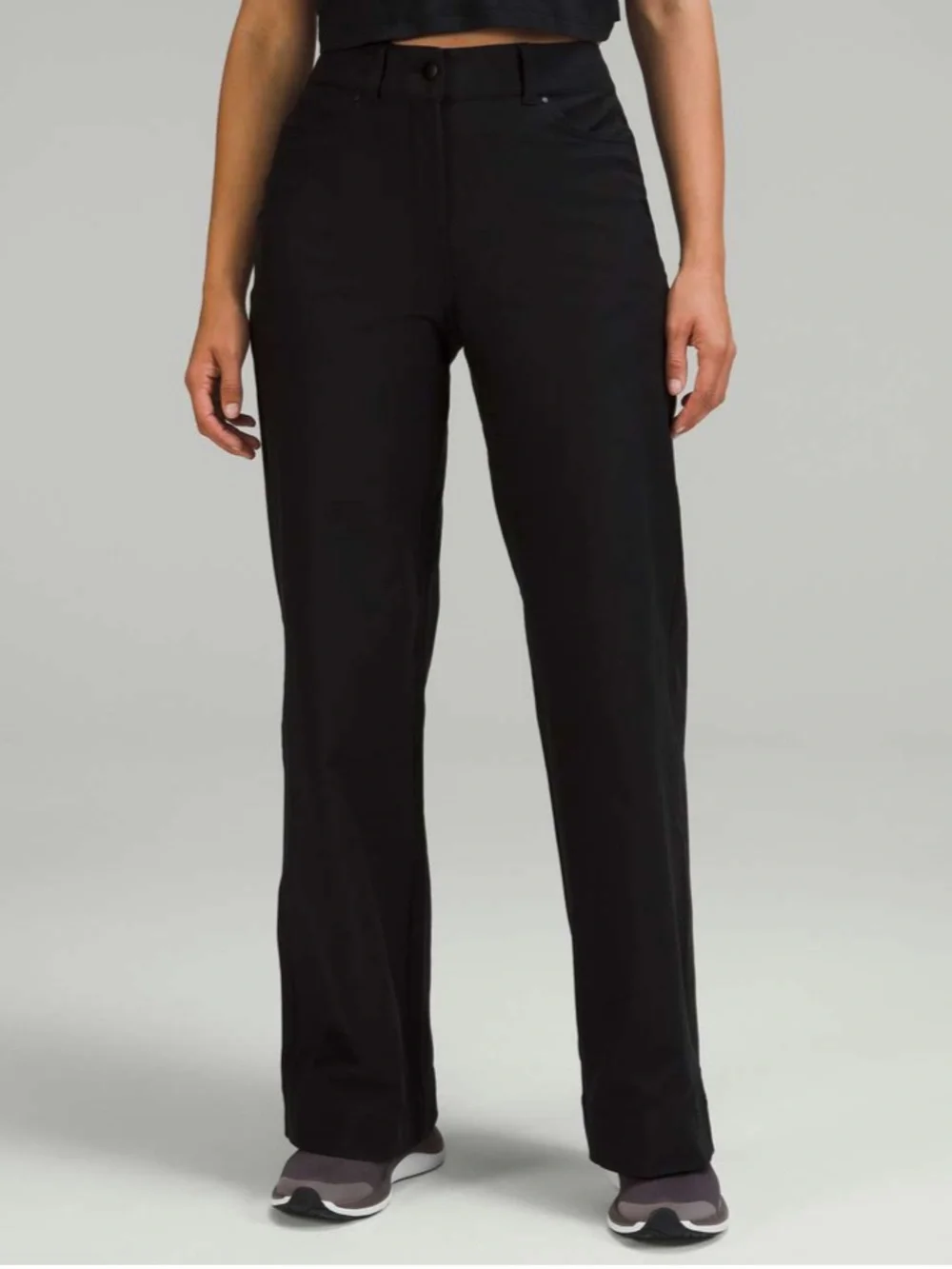 Lululemon City Sleek 5 Pocket Wide-Leg High-Rise Pant *Light Utilitech Black 27